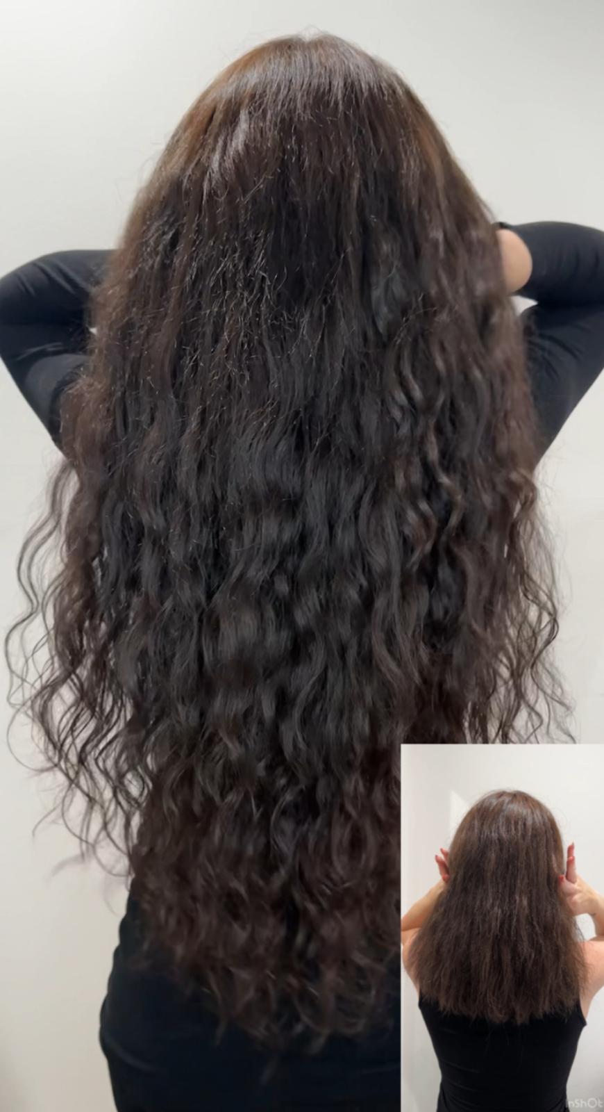 VIBE Extensions LA hair transformation 4 — before and after