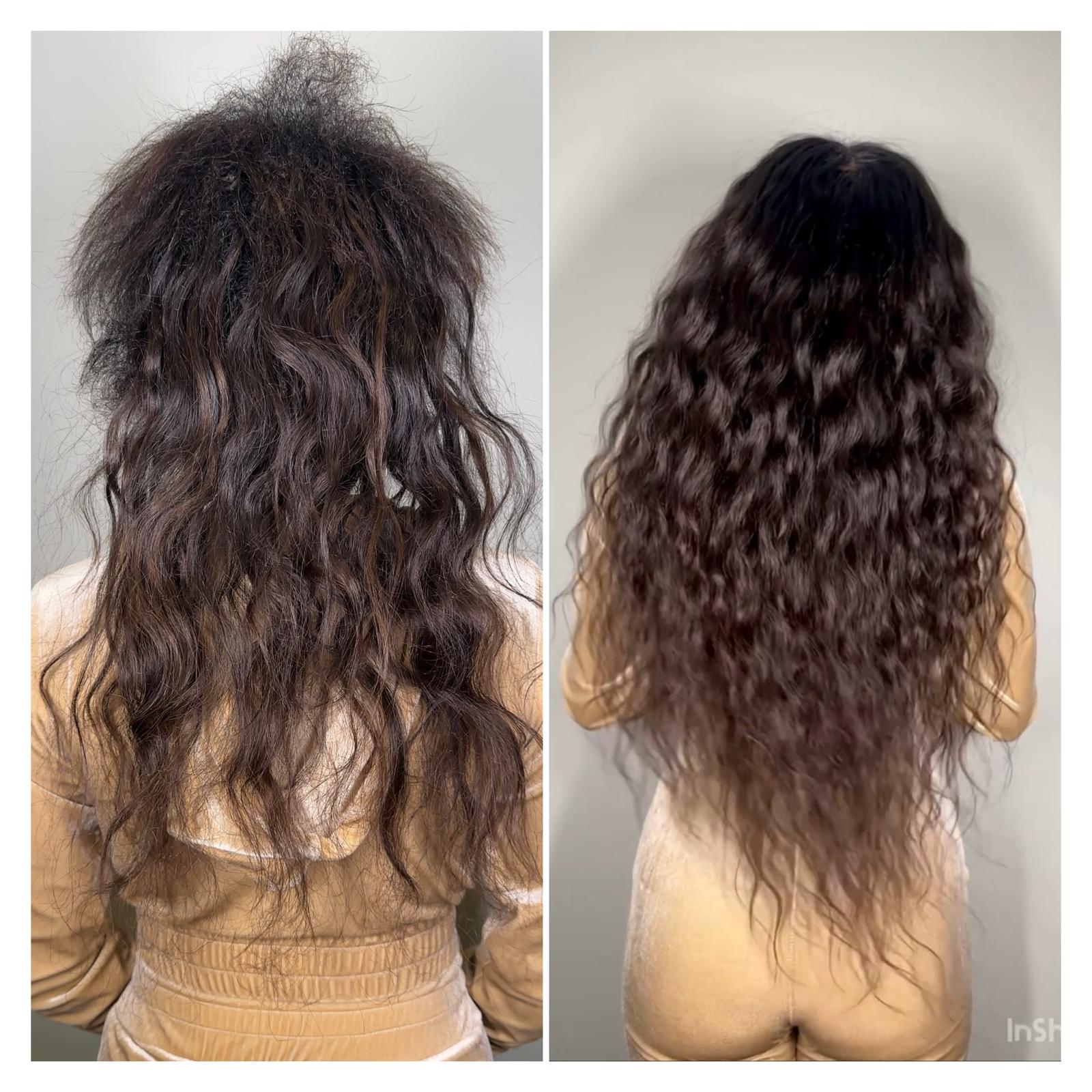 VIBE Extensions LA hair transformation 5 — before and after