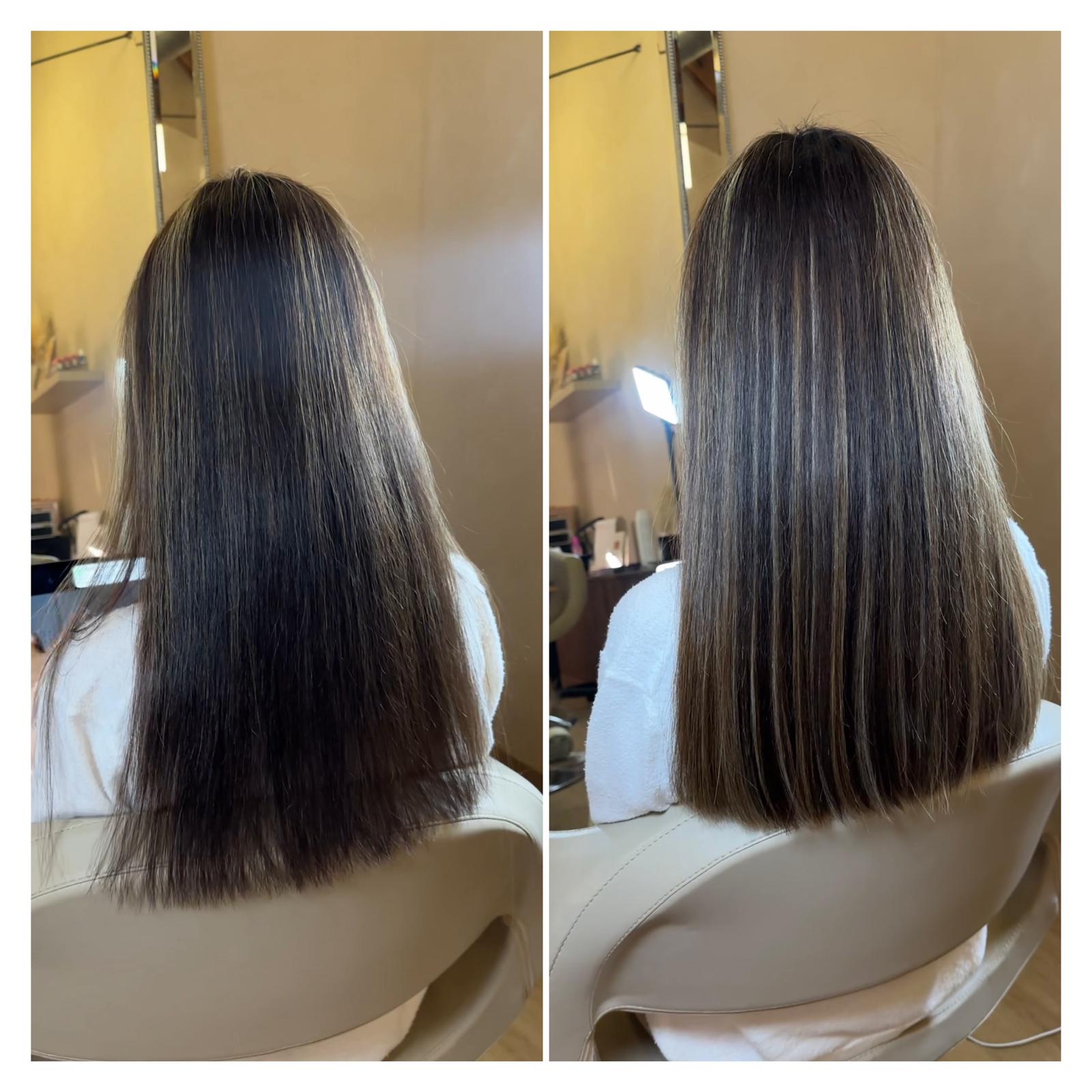 VIBE Extensions LA hair transformation 6 — before and after